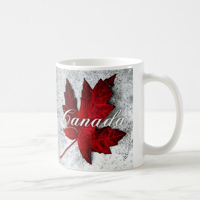 Taza De Café hoja roja Canadá (Derecha)