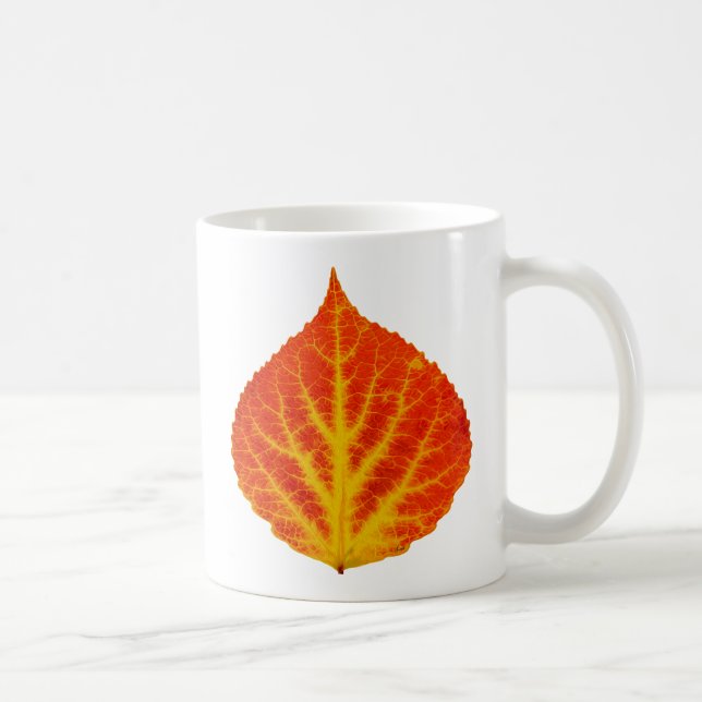 Taza De Café Hoja roja y amarilla #10 de Aspen (Derecha)