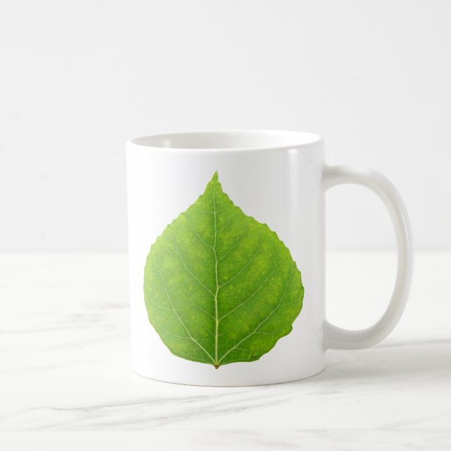 Taza De Café Hoja Verde de Aspen #11 (Derecha)