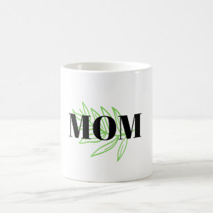 Taza De Café hoja verde de mamá