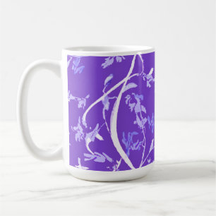 Taza De Café Hojas boho chic de lavanda