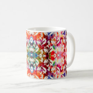 Taza De Café Hojas botánicas abstractas