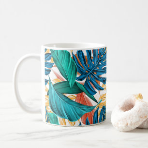Taza De Café Hojas coloridas