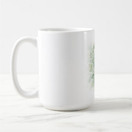 Taza De Café Hojas de acuarela botánica Pastel Greenery