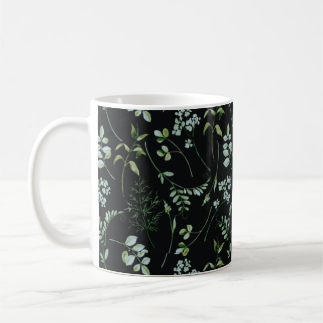 Taza De Café Hojas de agua Eucalyptus Greenery (Izquierda)