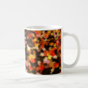 Taza De Café Hojas de arce de otoño de color rojo brillante