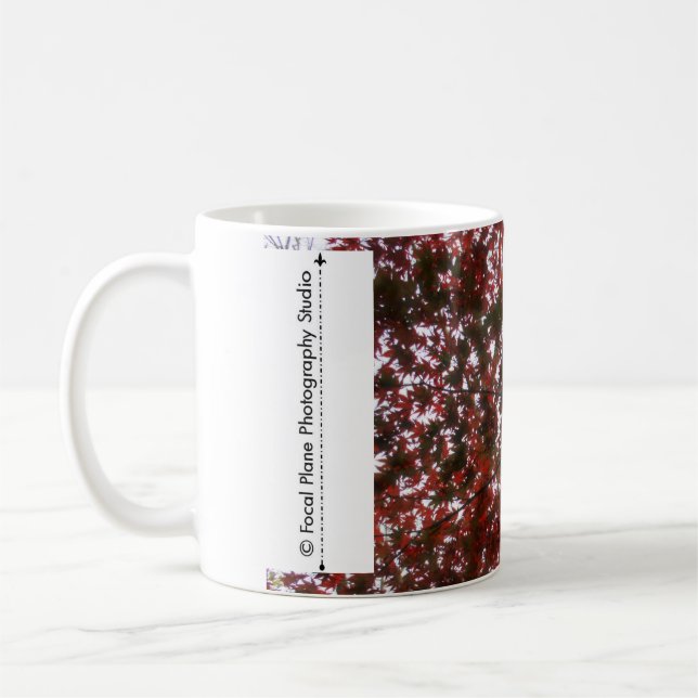 Taza De Café Hojas de arce rojas de la hoja (Izquierda)