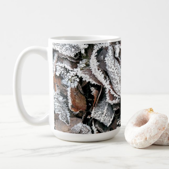 TAZA DE CAFÉ HOJAS DE INVIERNO (Con donut)