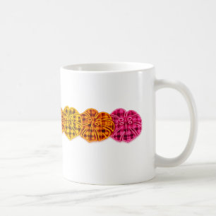 Taza De Café Hojas de Monstera de Tartán Neon Botánico Escocés