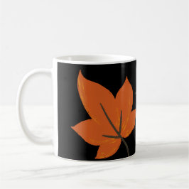 Taza De Café hojas de naranja en patrón otoño