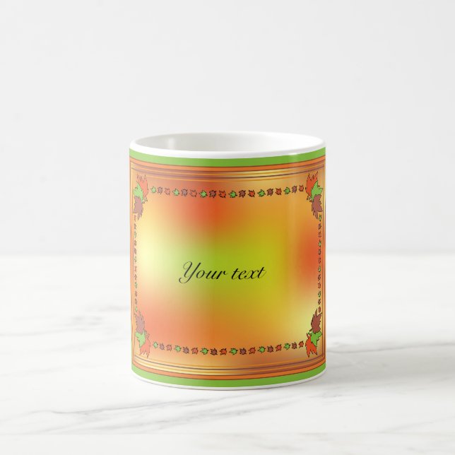 Taza De Café Hojas de otoño (Centro)