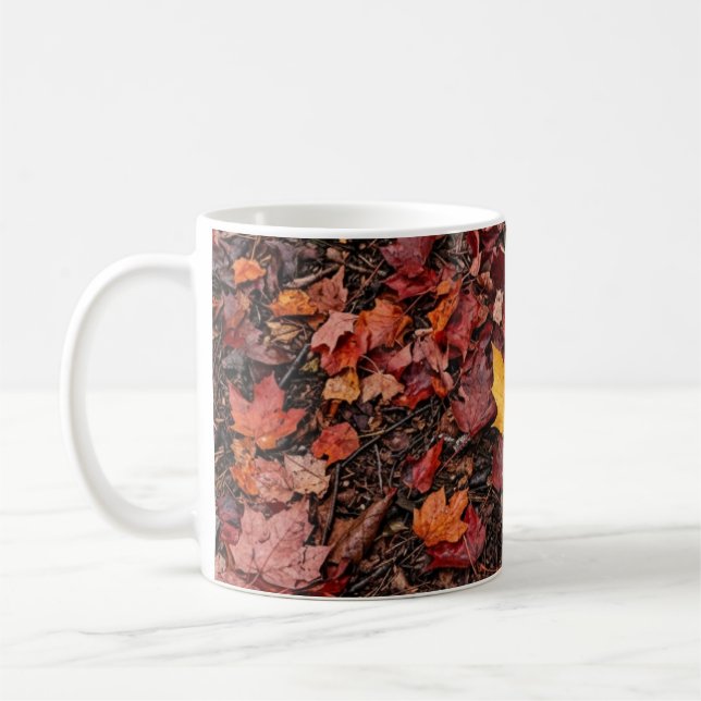 Taza De Café Hojas de otoño  (Izquierda)