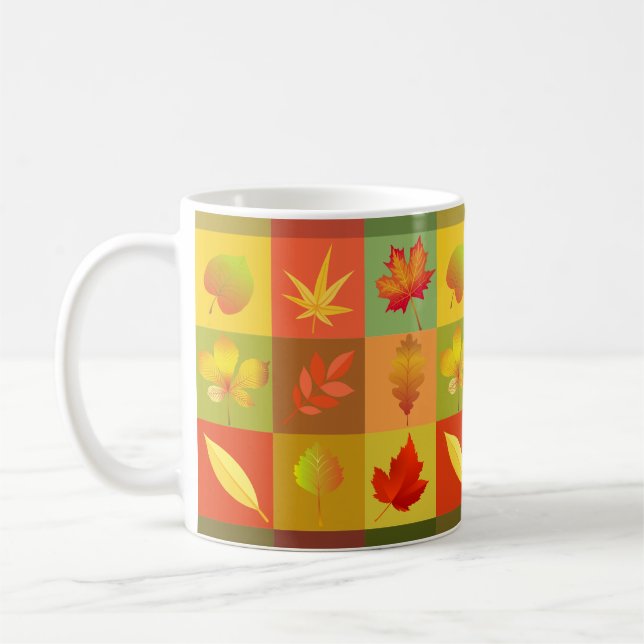 Taza De Café hojas de otoño (Izquierda)