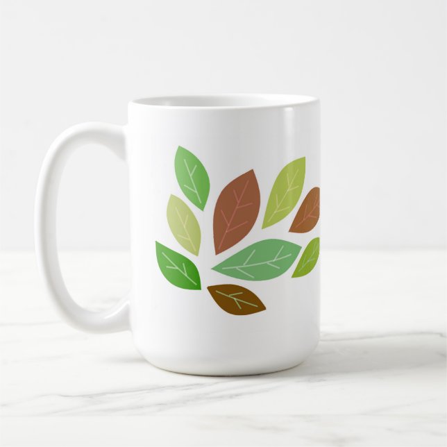 Taza De Café Hojas de Otoño (Izquierda)