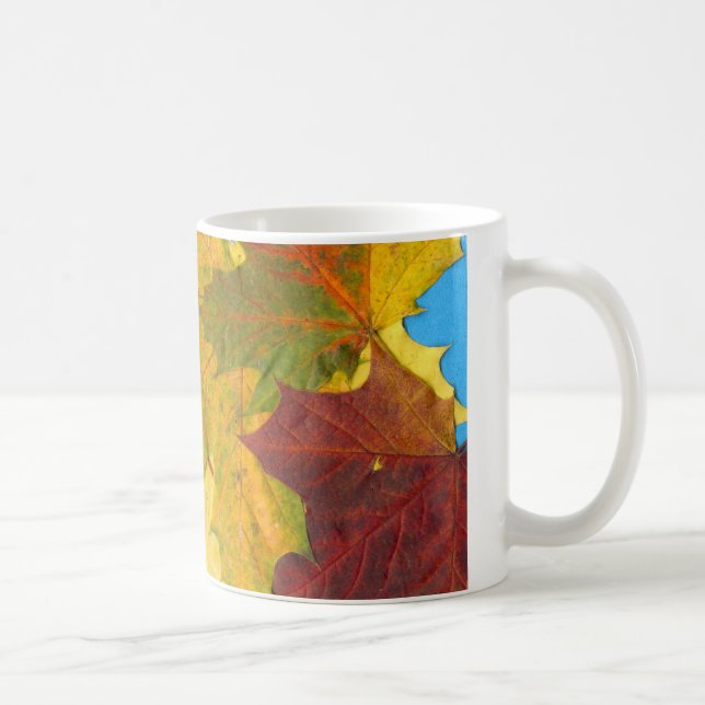 Taza De Café 'Hojas de otoño' café Mug (Derecha)
