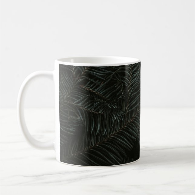 Taza De Café Hojas de pino verdes (Izquierda)