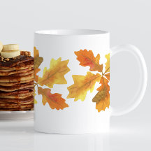 Hojas de roble amarillas y Naranjas