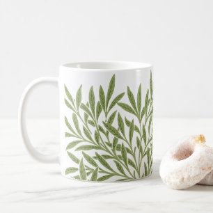 Taza De Café Hojas de sauce victorianas antiguas de William Mor