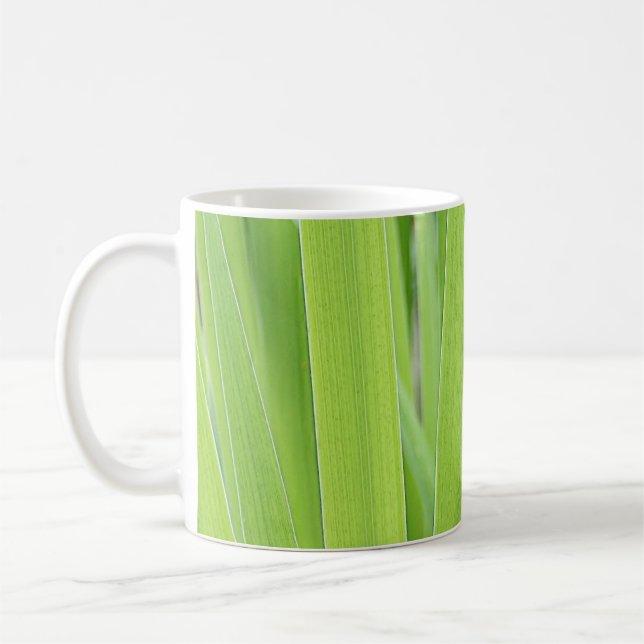 Taza De Café Hojas del verde del iris (Izquierda)