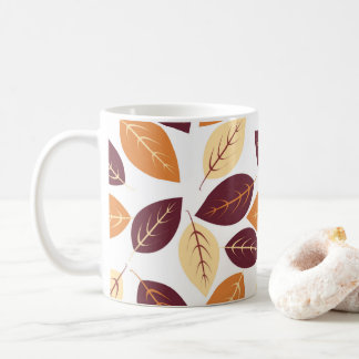 Taza De Café Hojas otoñales simples