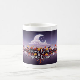 Taza De Café Hojas otoñales y fantasmas espantosos café Mug