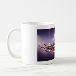 Taza De Café Hojas otoñales y fantasmas espantosos café Mug