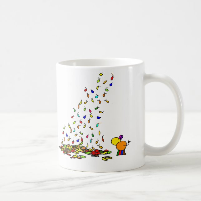 Taza De Café hojas que caen (Derecha)