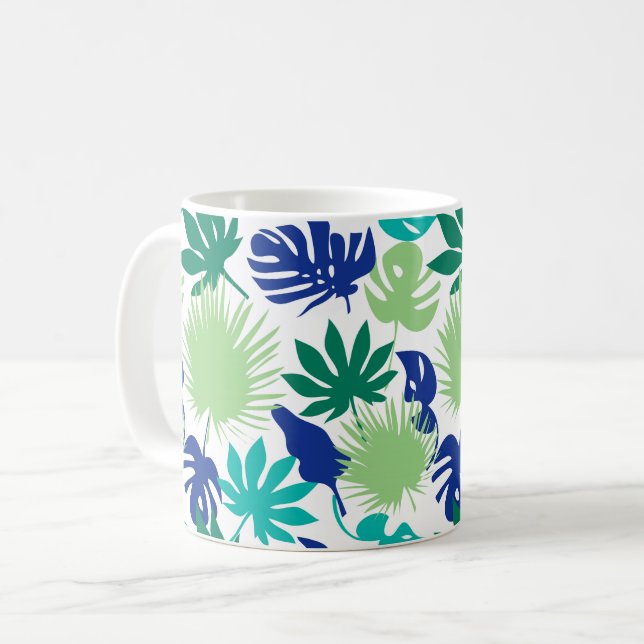 Taza De Café Hojas tropicales (Anverso izquierdo)