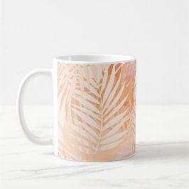 Taza De Café Hojas tropicales modernas minimalistas Fuzz de mel