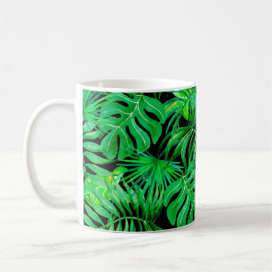 Taza De Café Hojas tropicales sin soldadura