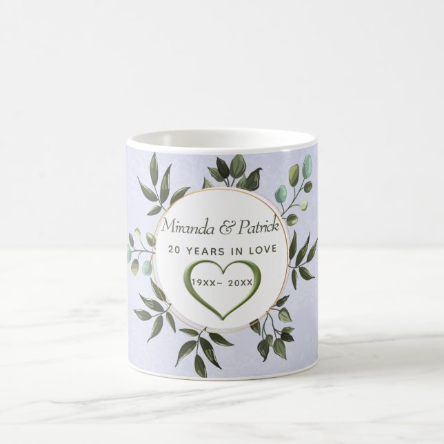 Taza De Café Hojas verdes sabrosas (Centro)