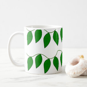 Taza De Café Hojas verdes tropicales