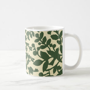 Taza De Café Hojas y aves