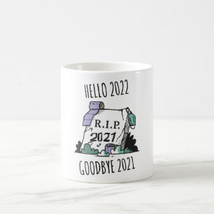 Taza De Café Hola 2022 Adiós 2021 Descansa en Paz 2022