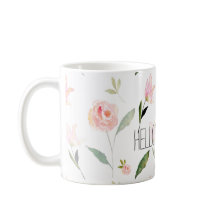 Hola acuarela hermosa floral