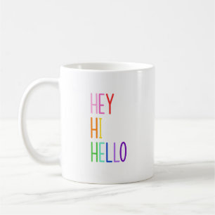 Taza De Café Hola Arcoíris