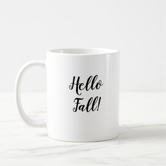 Taza De Café Hola Cae Café Mug de otoño (Izquierda)