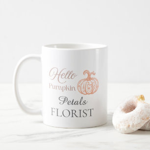 Taza De Café Hola Calabaza Floristería Negocio Halloween Brandi
