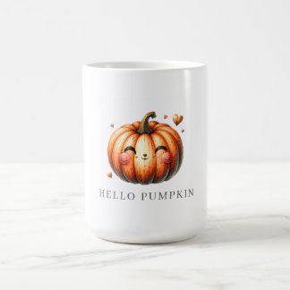 Taza De Café Hola Calabaza Lindo Personalizado 