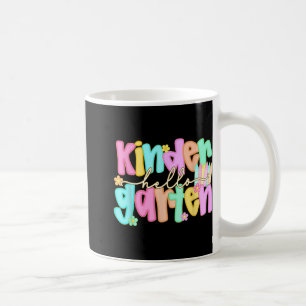 Taza De Café Hola Camisas De Kindergarten Primer Día De Vuelta