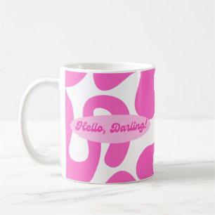 Taza De Café ¡Hola, cariño! Pink Mug