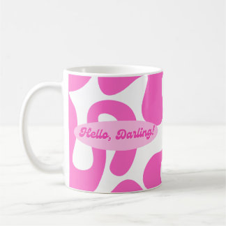 Taza De Café ¡Hola, cariño! Pink Mug