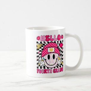 Taza De Café Hola Cuarto Grado Cara Sonriente 4to Grado De Vuel
