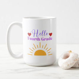 Taza De Café Hola Cuarto Grado - Divertido profesor de café Mug
