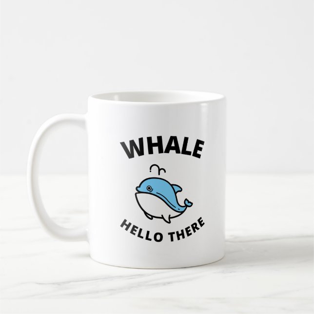 Taza De Café Hola de ballena ahí (Izquierda)