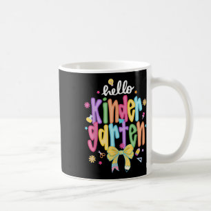 Taza De Café Hola, Equipo De Kindergarten, Kinder, de vuelta al