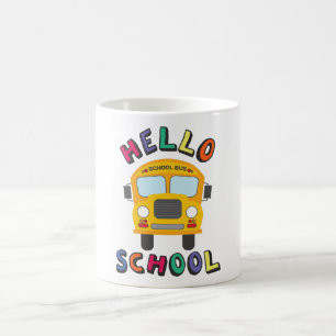 Taza De Café Hola Escuela