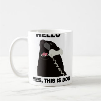 Taza De Café HOLA ÉSTE ES SÍ teléfono del teléfono del PERRO