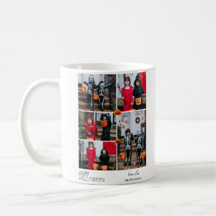 Taza De Café ¡Hola Fantasma! Foto Familiar de Halloween Espeluz