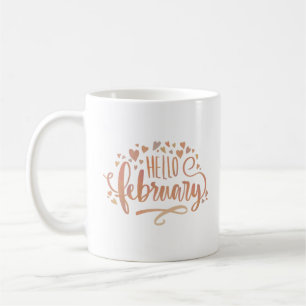 Taza De Café hola febrero